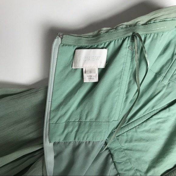 JCrew Silk Chiffon Strapless Dress in Dusty Shale - Picture 7 of 7